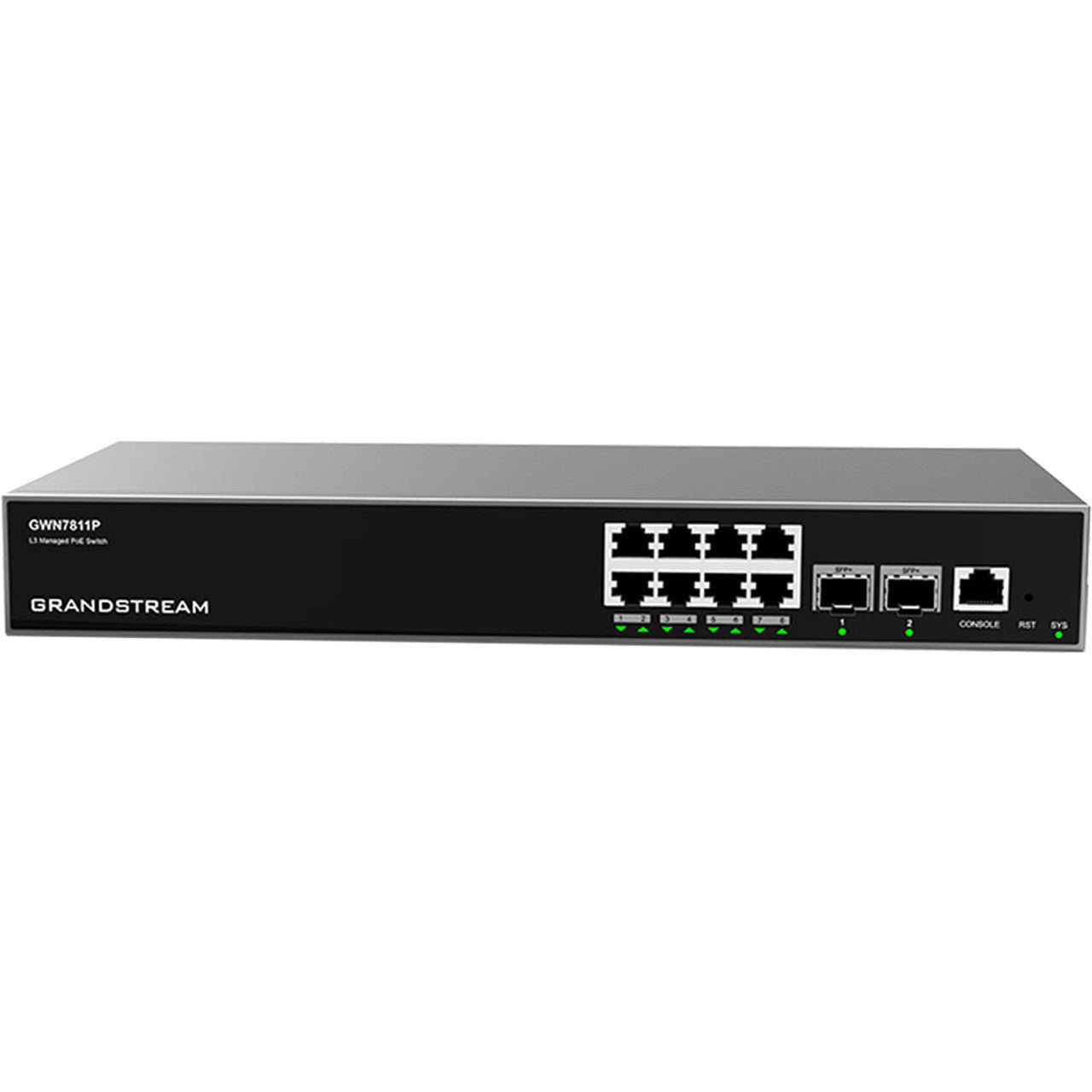 Grandstream GWN7811P 8-Port PoE Switch, Layer 3  Managed Network Switch with extensive features to improve network performance Grandstream GWN7811P 8-Port PoE Switch, Layer 3  Managed Network Switch with extensive features to improve network performance